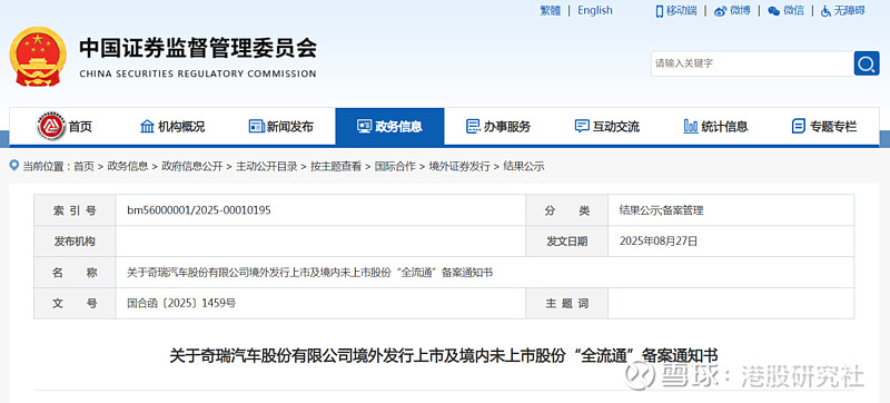 奇瑞将挂牌上市 港股或迎来年内最大车企IPO