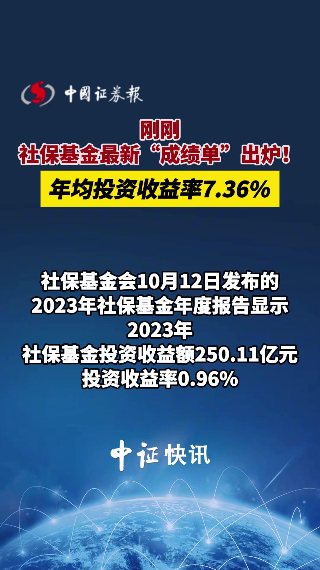 8.1%！社保基金2024年投资成绩单来了！