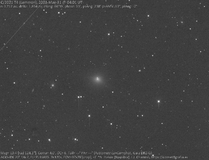 秀我中国｜今年以来最亮彗星“莱蒙”巡游天际