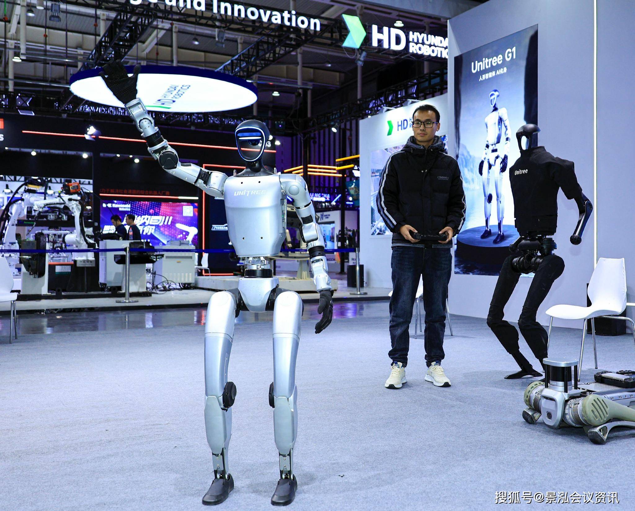 汇川技术：展出人形机器人相关零部件产品