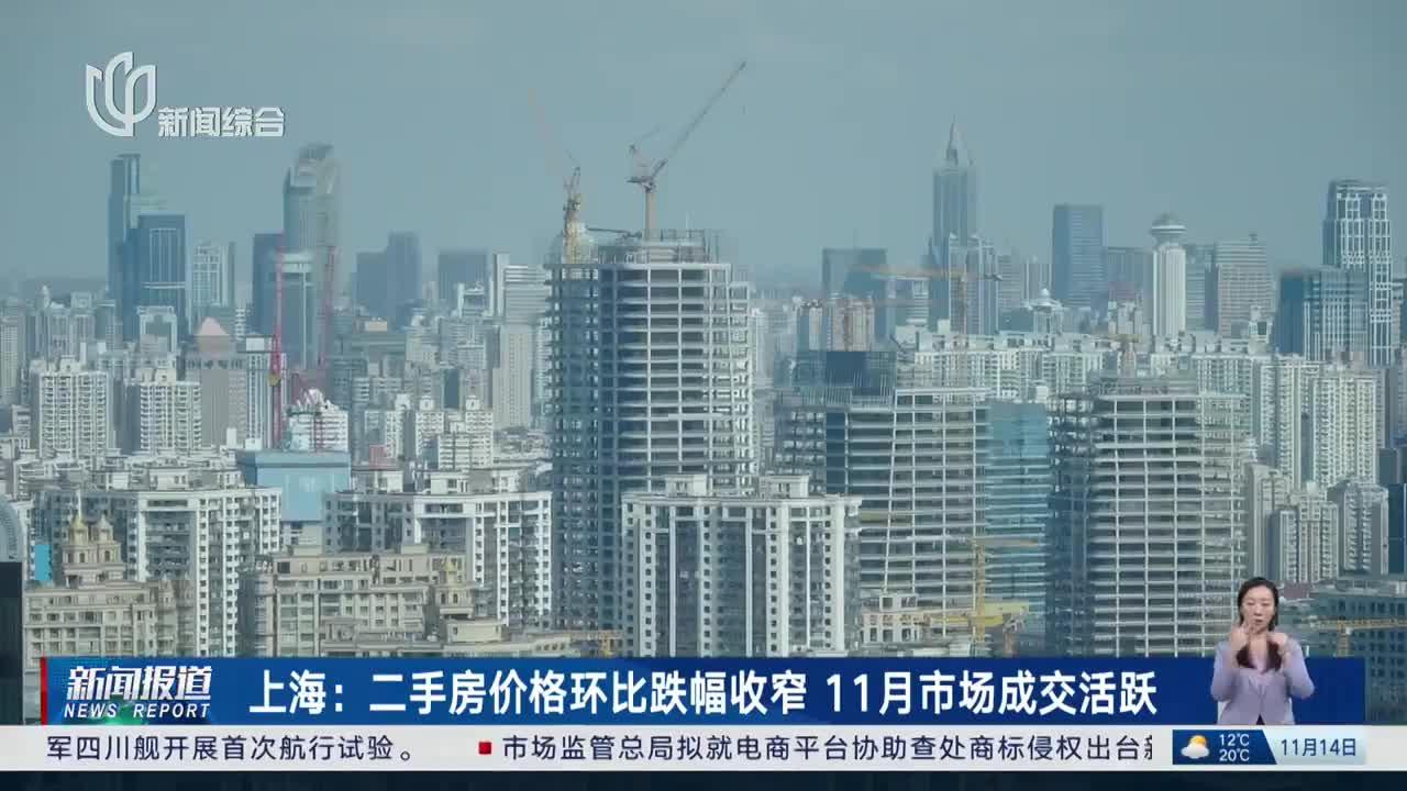 10月上海新房价格同环比涨幅均居前