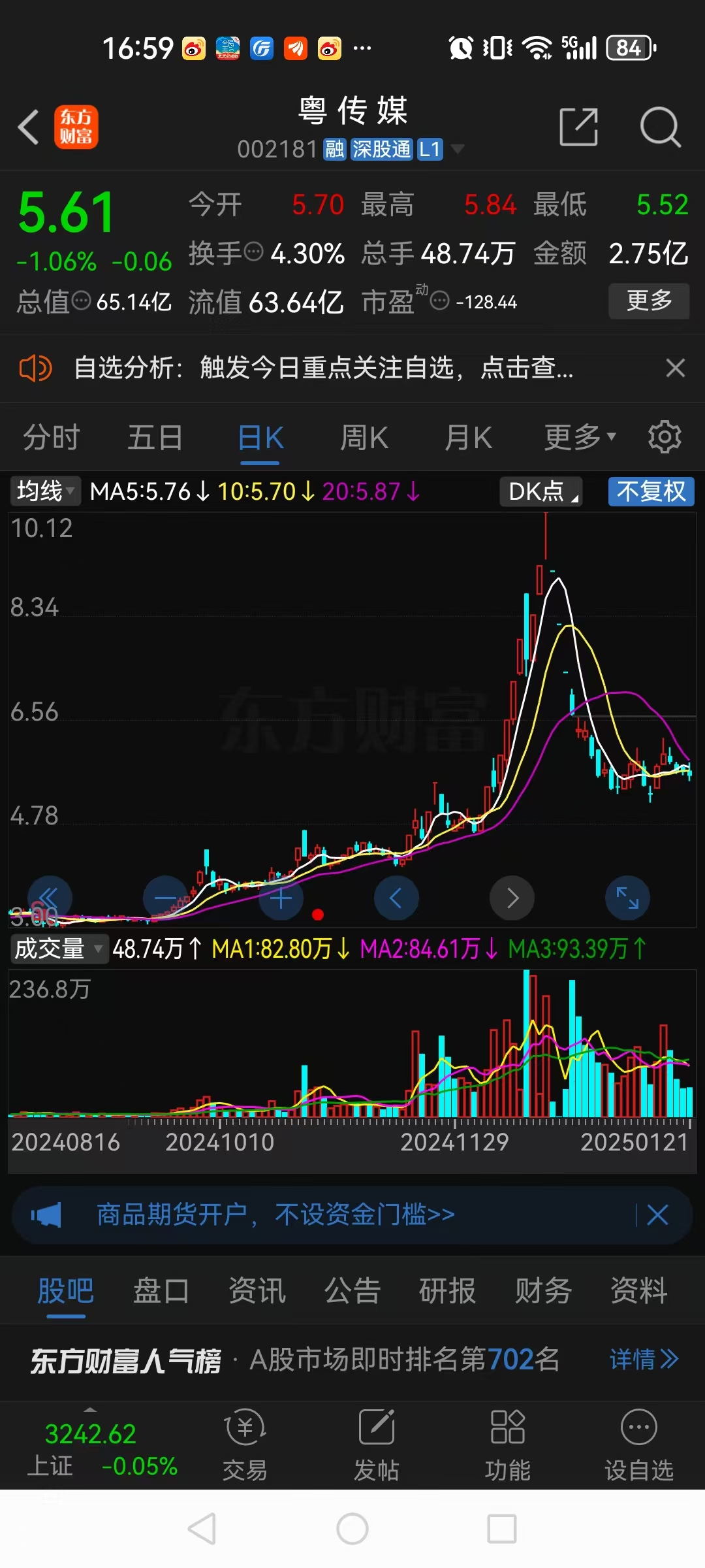 腾景科技涨8.12%，股价创历史新高
