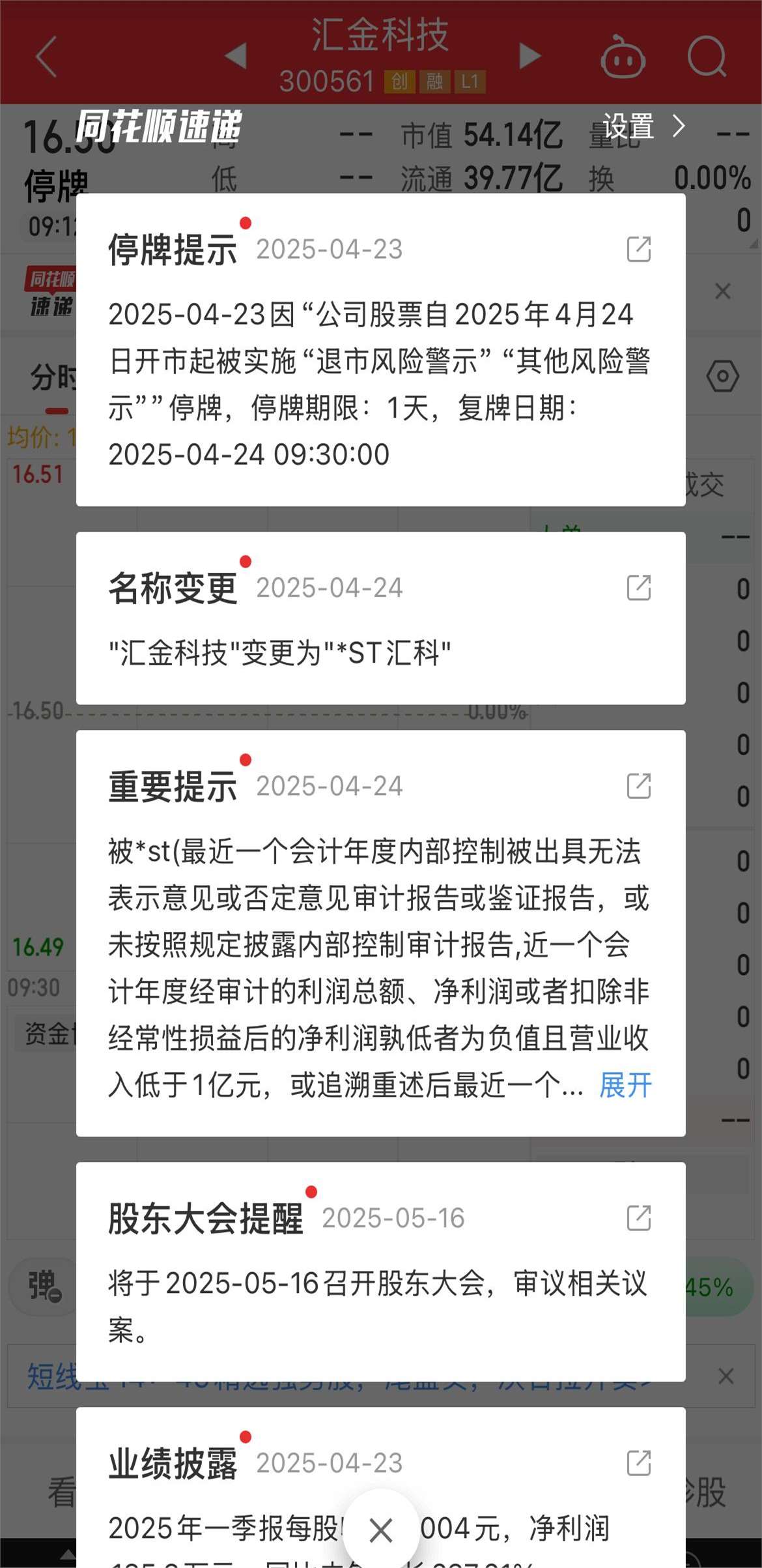 一分钟！*ST铖昌，“地天板”！