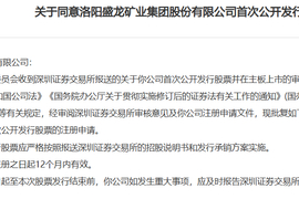 证监会同意盛龙股份深交所主板IPO注册